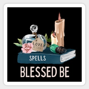 Blesse Be Wicca Gift Witch Witchcraft Potion Bottle Magnet